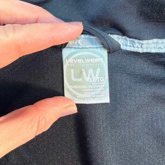 Levelwear Womens Black Washington Capitals Hockey Quarter Zip Pullover LW XL - Picture 5 of 9